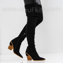 ДАМСКИ ЧИЗМИ НА ТОК - 22091914 BLACK