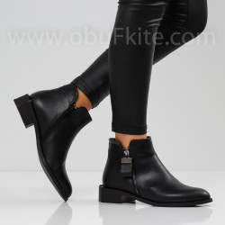 ДАМСКИ БОТИ - 0411-0520202612 BLACK-PU
