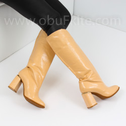 ДАМСКИ БОТУШИ - 1910-4550202876 BEIGE-LACI