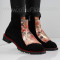 ДАМСКИ БОТИ - 1711-211203301 BLACK-REDSNAKE