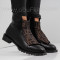 ДАМСКИ БОТИ - 1711-211203301 BLACK-BROWN