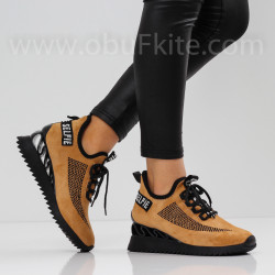 ДАМСКИ КЕЦОВЕ НА ПЛАТФОРМА - 1711-886203306 BEIGE