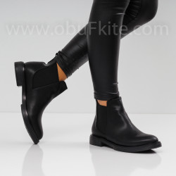 ДАМСКИ БОТИ - 11101902 BLACK-PU