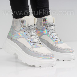 ДАМСКИ БОТИ - 12101903 SILVER