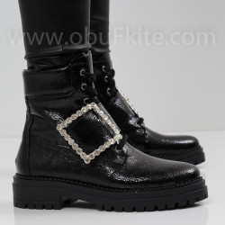 ДАМСКИ БОТИ - 1112-6200202703 BLACK-LACI