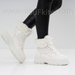ДАМСКИ БОТИ - 12101904 WHITE