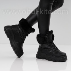 ДАМСКИ БОТИ - 12101904 BLACK