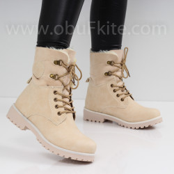 ДАМСКИ БОТИ - 12101905 BEIGE