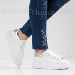 ДАМСКИ КЕЦОВЕ - 0301-2001211802 WHITE-SILVER