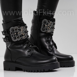 ДАМСКИ БОТИ - 15101914 BLACK