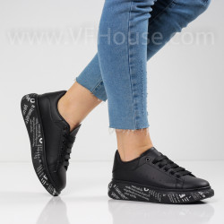 ДАМСКИ КЕЦОВЕ - 0301-6601211805 BLACK-SILVER