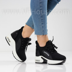 ДАМСКИ КЕЦОВЕ НА ПЛАТФОРМА - 0501-980213103 BLACK