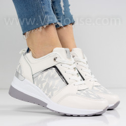 ДАМСКИ КЕЦОВЕ НА ПЛАТФОРМА - 0501-16212105 WHITE