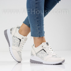 ДАМСКИ КЕЦОВЕ НА ПЛАТФОРМА - 0501-16212105 WHITE