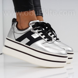 ДАМСКИ КЕЦОВЕ НА ПЛАТФОРМА - 26101907 SILVER
