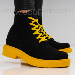 ДАМСКИ БОТИ - 22091903 BLACK/YELLOW