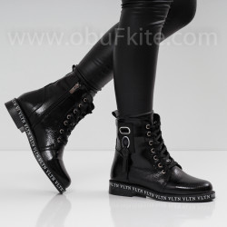 ДАМСКИ БОТИ - 29101902 BLACK-LACI