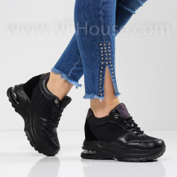 ДАМСКИ КЕЦОВЕ НА ПЛАТФОРМА - 1601-23212404 BLACK