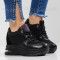 ДАМСКИ КЕЦОВЕ НА ПЛАТФОРМА - 1601-23212404 BLACK
