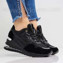 ДАМСКИ КЕЦОВЕ НА ПЛАТФОРМА - 1601-2029212305 BLACK