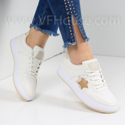 ДАМСКИ КЕЦОВЕ - 1601-116211407 WHITE-BEIGE