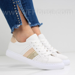 ДАМСКИ КЕЦОВЕ - 1601-112211410 WHITE-BEIGE