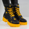 ДАМСКИ БОТИ - 30101903 BLACK/YELLOW/YELLOW-PU