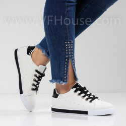 ДАМСКИ КЕЦОВЕ - 1601-982211312 WHITE-BLACK
