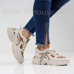 ДАМСКИ МАРАТОНКИ - 1601-121211717 BEIGE