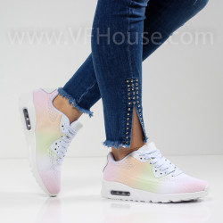 ДАМСКИ МАРАТОНКИ - 1601-711212122 WHITE-MULTI