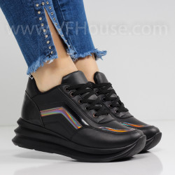ДАМСКИ КЕЦОВЕ НА ПЛАТФОРМА - 1701-419212002 BLACK