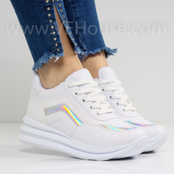 ДАМСКИ КЕЦОВЕ НА ПЛАТФОРМА - 1701-419212002 WHITE