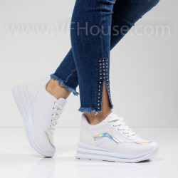 ДАМСКИ КЕЦОВЕ НА ПЛАТФОРМА - 1701-419212002 WHITE