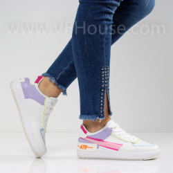 ДАМСКИ КЕЦОВЕ - 1901-01211701 WHITE-PURPLE