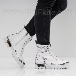 ДАМСКИ БОТИ - 02111902 WHITE