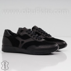 МЪЖКИ ОБУВКИ ЕСТЕСТВЕНА КОЖА - 30111904 BLACK