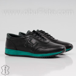 МЪЖКИ ОБУВКИ ЕСТЕСТВЕНА КОЖА - 30111905 BLACK/GREEN