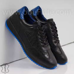 МЪЖКИ ОБУВКИ ЕСТЕСТВЕНА КОЖА - 30111907 BLACK/BLUE
