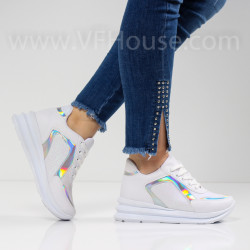 ДАМСКИ КЕЦОВЕ НА ПЛАТФОРМА - 2001-226211807 WHITE