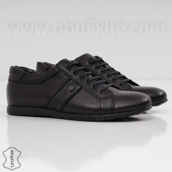 МЪЖКИ ОБУВКИ ЕСТЕСТВЕНА КОЖА - 30111914 BLACK