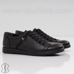 МЪЖКИ ОБУВКИ ЕСТЕСТВЕНА КОЖА - 30111915 BLACK