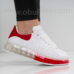 ДАМСКИ КЕЦОВЕ - 06121901 WHITE/RED