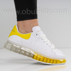 ДАМСКИ КЕЦОВЕ - 06121901 WHITE/YELLOW