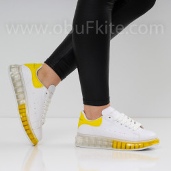 ДАМСКИ КЕЦОВЕ - 06121901 WHITE/YELLOW