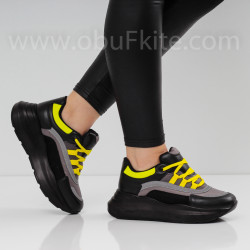 ДАМСКИ МАРАТОНКИ - 06121903 BLACK/YELLOW NEON