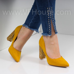 ДАМСКИ ОБУВКИ НА ТОК - 3001-330212214 YELLOW