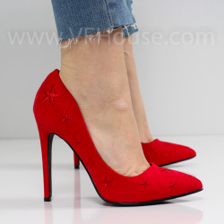 ДАМСКИ ОБУВКИ НА ТОК - 3001-3026212015 RED