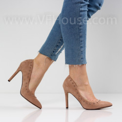 ДАМСКИ ОБУВКИ НА ТОК - 3001-3008212016 BEIGE