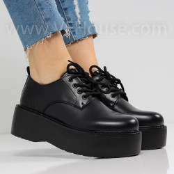 ДАМСКИ ЕЖЕДНЕВНИ ОБУВКИ НА ПЛАТФОРМА - 0102-510211302 BLACK