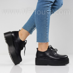 ДАМСКИ ЕЖЕДНЕВНИ ОБУВКИ НА ПЛАТФОРМА - 0102-510211302 BLACK